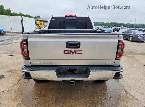 3GTU2NEC6JG464421 2018 GMC SIERRA Silver Вид ззаду