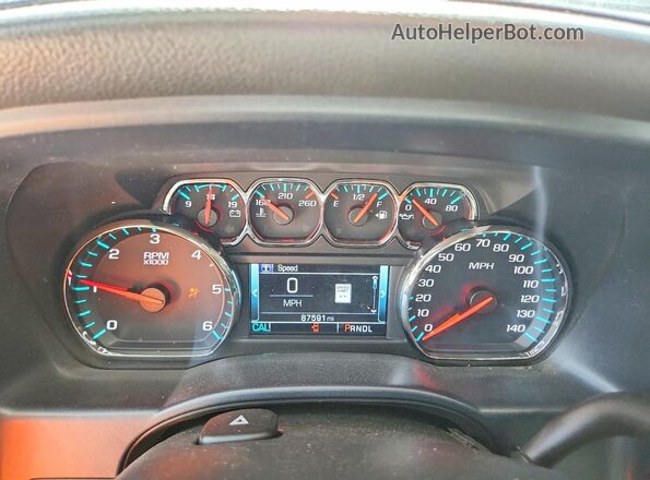 3GTU2NEC6JG615094 2018 GMC SIERRA Black Вид щитка приладів