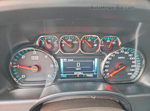 3GTU2NECXJG382496 2018 GMC SIERRA Two Tone ხელსაწყოთა პანელის ხედი