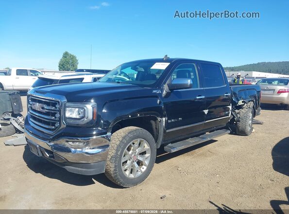 3GTU2NECXJG600209 2018 GMC SIERRA Black Առջևի ձախ երեք քառորդ տեսարան