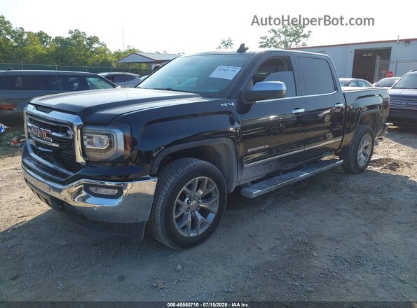 3GTU2NEJ0JG593902 2018 GMC SIERRA Black Առջևի ձախ երեք քառորդ տեսարան