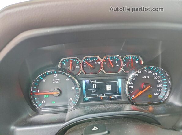 3GTU2NEJ1JG610237 2018 GMC SIERRA White Widok zestawu wskaźników