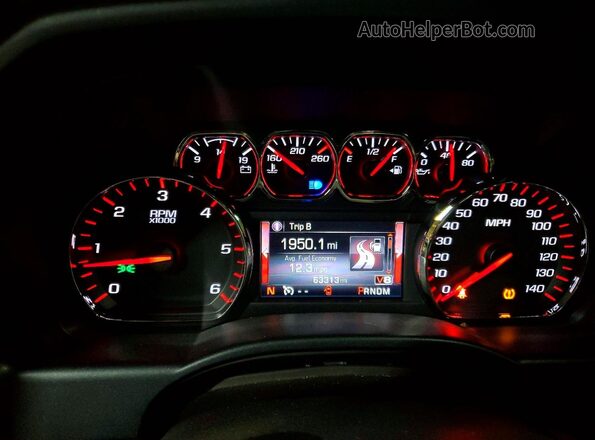 3GTU2NEJ2GG136730 2016 GMC SIERRA Синий Вид щитка приборов