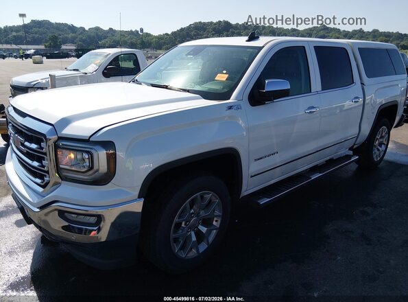 3GTU2NEJ6JG234893 2018 GMC SIERRA White Առջևի ձախ երեք քառորդ տեսարան