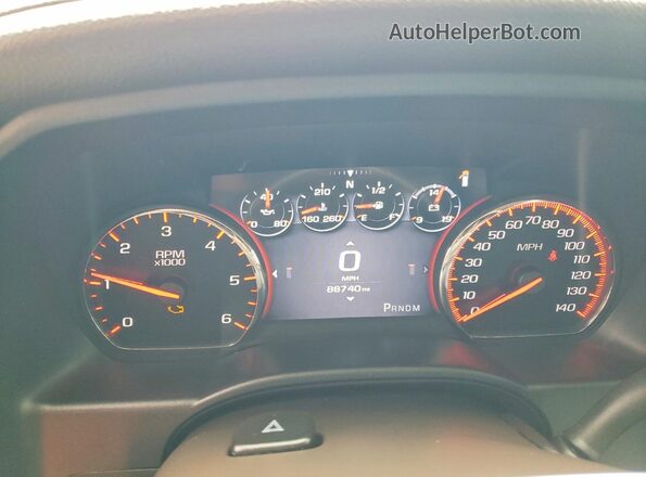 3GTU2PEC5GG294833 2016 GMC SIERRA White Instrument cluster view
