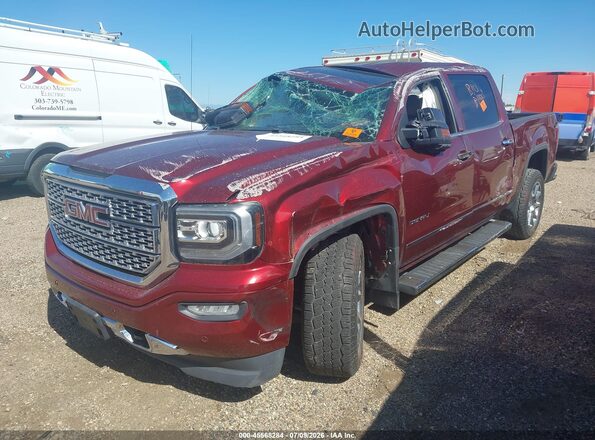 3GTU2PECXHG352047 2017 GMC SIERRA Red Առջևի ձախ երեք քառորդ տեսարան