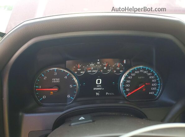 3GTU2PEJ2JG566034 2018 GMC SIERRA Burgundy Vista del cuadro de instrumentos