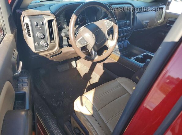 3GTU2PEJ5JG372792 2018 GMC SIERRA Красный Вид панели приборов