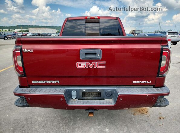 3GTU2PEJXGG160558 2016 GMC SIERRA Maroon Rear view
