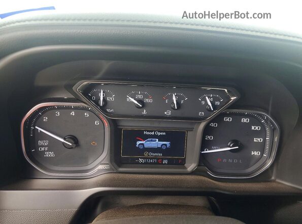 3GTU9BED9KG248048 2019 GMC SIERRA Silver Вид щитка приладів