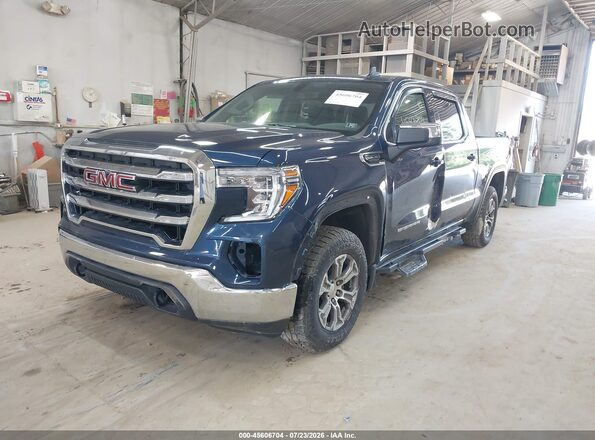 3GTU9BED9MG475193 2021 GMC SIERRA Dark Blue Առջևի ձախ երեք քառորդ տեսարան