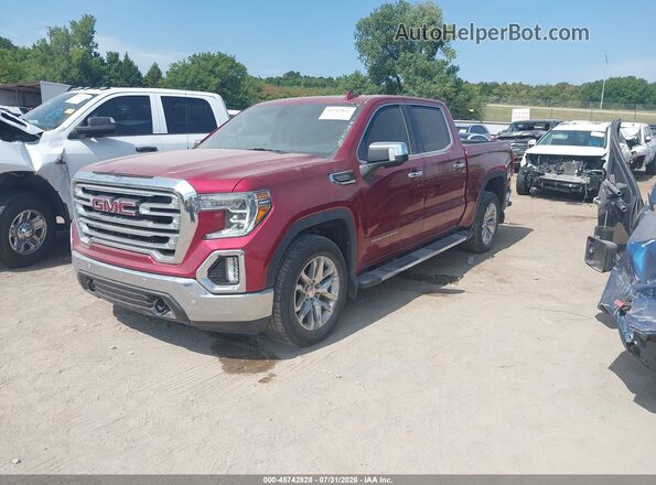 3GTU9DED1KG112122 2019 GMC SIERRA Burgundy Vista tres cuartos delantera izquierda