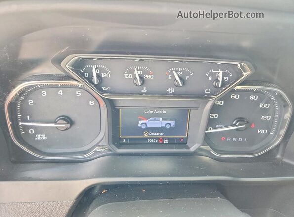3GTU9DED4NG194111 2022 GMC SIERRA White Vista del cuadro de instrumentos