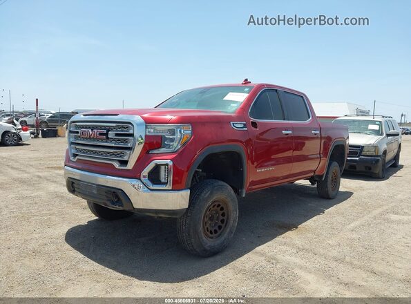 3GTU9DED5KG120532 2019 GMC SIERRA Red Առջևի ձախ երեք քառորդ տեսարան