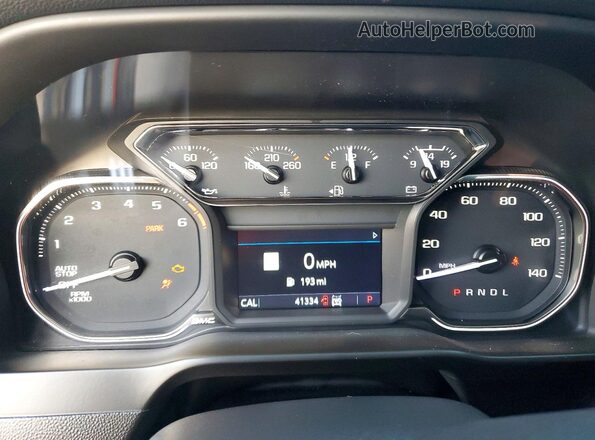 3GTU9DED5LG372878 2020 GMC SIERRA Gray Widok zestawu wskaźników