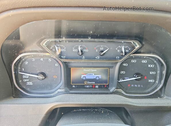3GTU9DED8LG244697 2020 GMC SIERRA Белый Вид щитка приборов