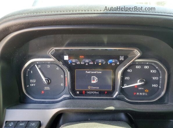 3GTU9EET0LG304002 2020 GMC SIERRA Черный Вид щитка приборов