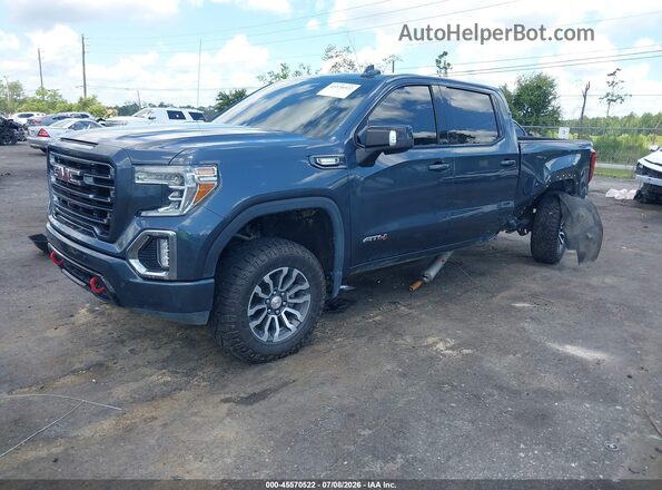3GTU9EET2LG215919 2020 GMC SIERRA Blue Առջևի ձախ երեք քառորդ տեսարան