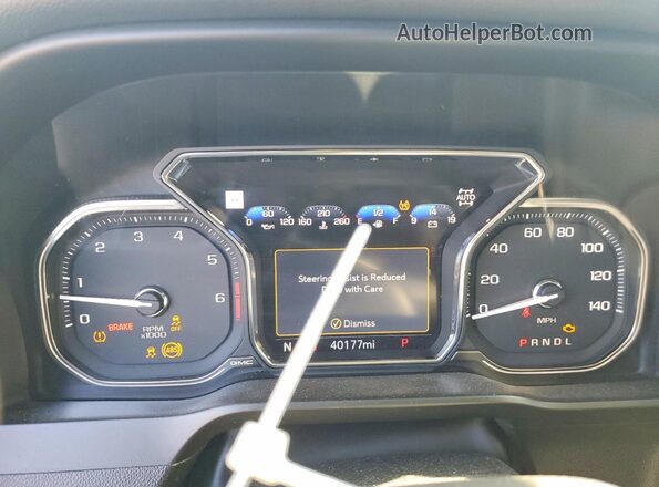 3GTU9FEL2MG465913 2021 GMC SIERRA Black Instrument cluster view