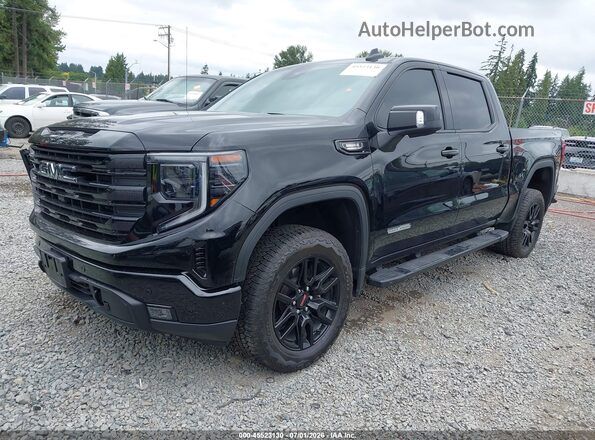 3GTUUCE84SG176084 2025 GMC SIERRA Black წინა მარცხენა ხედი სამი მეოთხედიდან