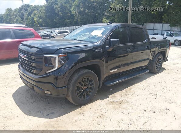 3GTUUCED2RG252800 2024 GMC SIERRA Black წინა მარცხენა ხედი სამი მეოთხედიდან