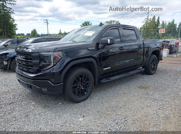 3GTUUCED5RG403340 2024 GMC SIERRA Black წინა მარცხენა ხედი სამი მეოთხედიდან