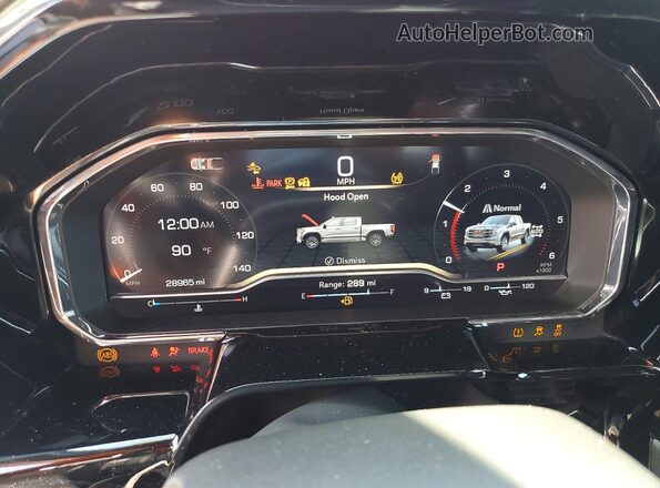 3GTUUDED3SG246063 2025 GMC SIERRA Red Սարքավորումների վահանակի տեսք