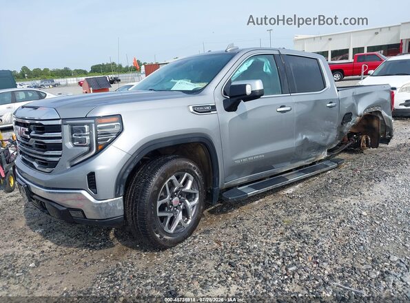 3GTUUDED7RG127720 2024 GMC SIERRA Gray Առջևի ձախ երեք քառորդ տեսարան