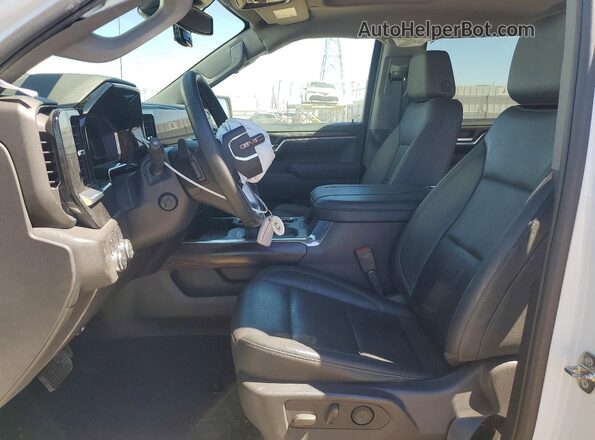 3GTUUDELXRG408028 2024 GMC SIERRA White Widok wnętrza z przodu