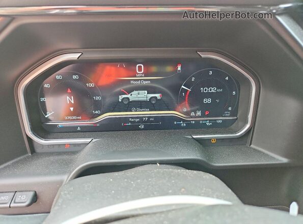 3GTUUFEL4PG351155 2023 GMC SIERRA Белый Вид щитка приборов