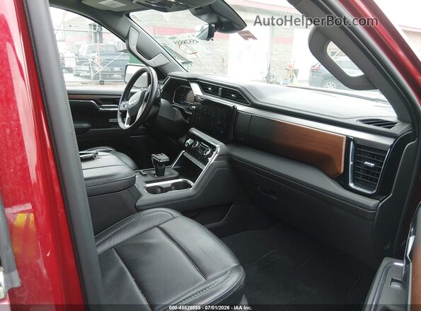 3GTUUGE8XRG170033 2024 GMC SIERRA Red Widok wnętrza z przodu