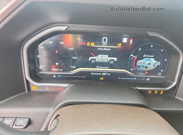 3GTUUGED8NG680369 2022 GMC SIERRA Белый Вид щитка приборов