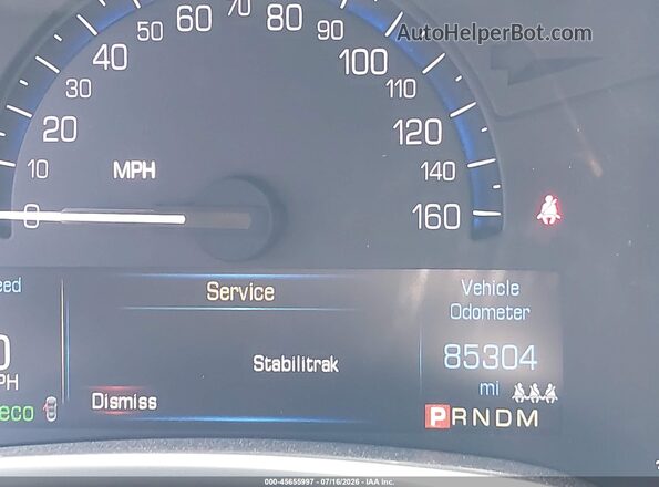 3GYFNAE38GS532615 2016 CADILLAC SRX Red Հետևի նստատեղերի տեսք