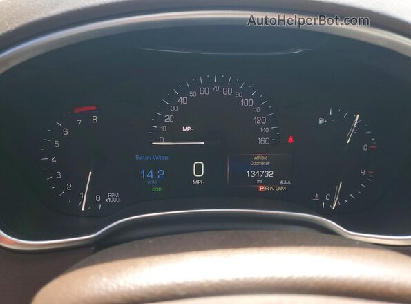 3GYFNBE36GS504799 2016 CADILLAC SRX White Instrument cluster view