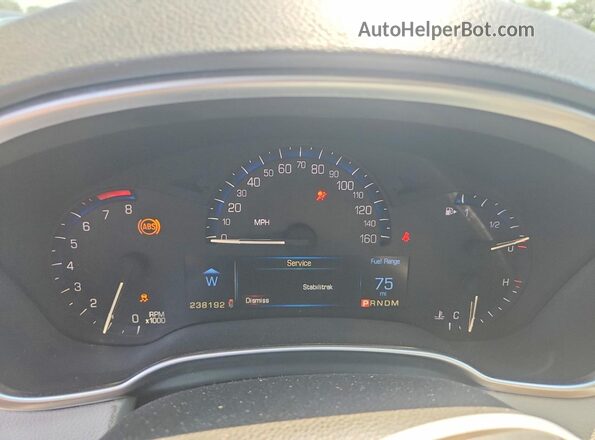 3GYFNBE39GS505767 2016 CADILLAC SRX Black Vista del cuadro de instrumentos