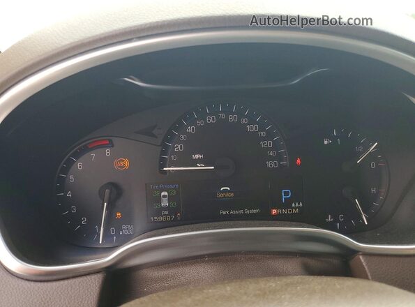 3GYFNBE39GS509401 2016 CADILLAC SRX Beige ხელსაწყოთა პანელის ხედი