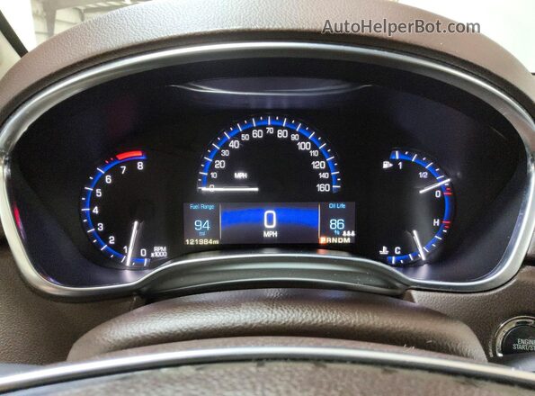 3GYFNCE32GS577724 2016 CADILLAC SRX Черный Вид щитка приборов