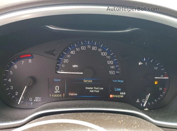 3GYFNCE37GS550115 2016 CADILLAC SRX Белый Вид щитка приборов