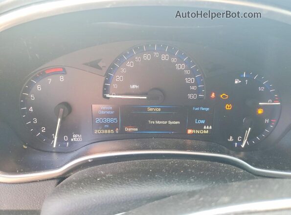 3GYFNDE38GS565941 2016 CADILLAC SRX White Instrument cluster view