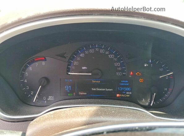 3GYFNEE33GS507984 2016 CADILLAC SRX Коричневый Вид щитка приборов