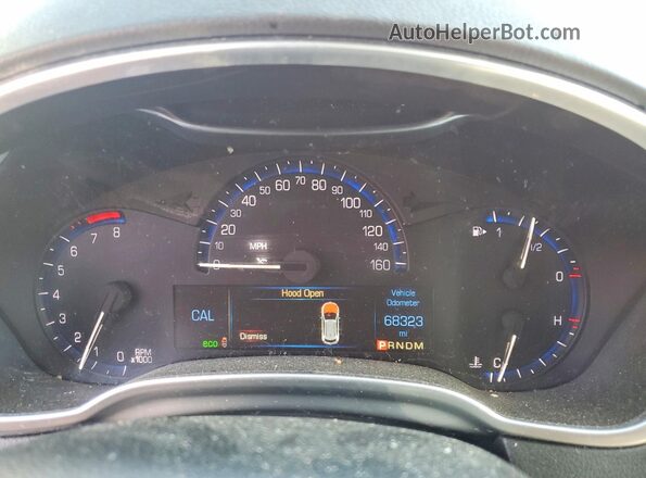 3GYFNEE36GS532846 2016 CADILLAC SRX Красный Вид щитка приборов