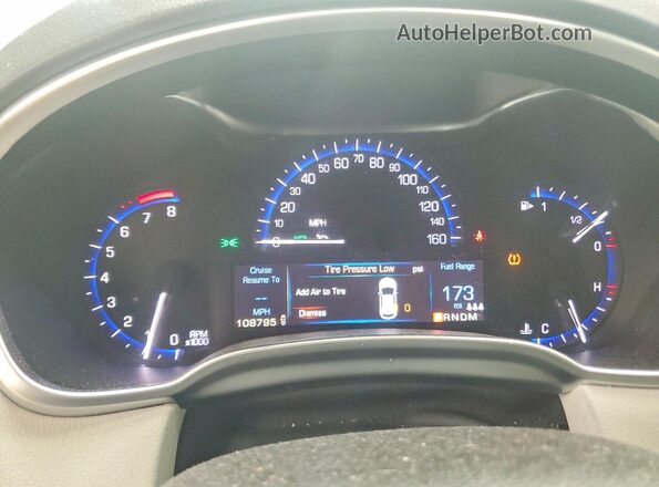 3GYFNEE36GS555608 2016 CADILLAC SRX Silver Vista del cuadro de instrumentos