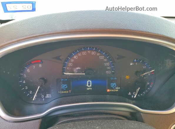 3GYFNEE36GS570335 2016 CADILLAC SRX Brown Vista del cuadro de instrumentos