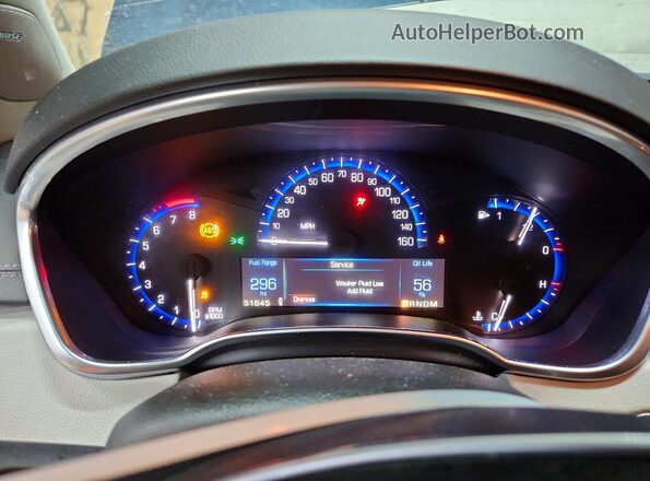 3GYFNEE3XGS526600 2016 CADILLAC SRX Charcoal Vista del cuadro de instrumentos