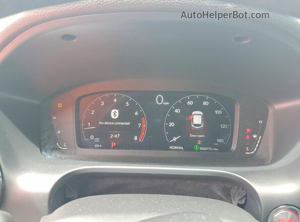 3HDSA1H32SM705195 2025 ACURA ADX Gray ხელსაწყოთა პანელის ხედი