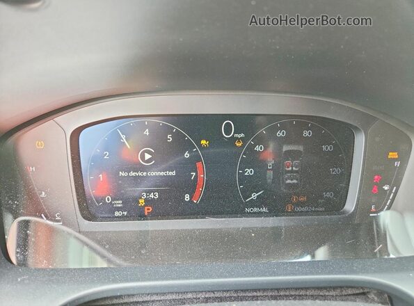 3HDSA1H34SM707241 2025 ACURA ADX Silver Instrument cluster view