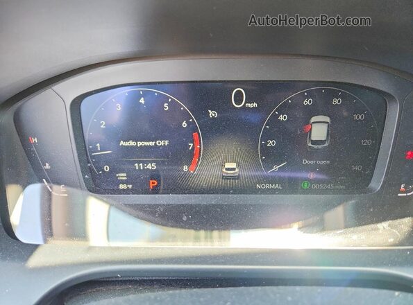 3HDSA1H39SM705551 2025 ACURA ADX Серебряный Вид щитка приборов