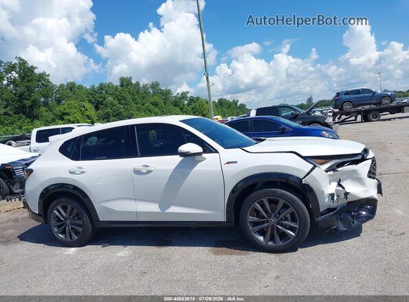 3HDSA1H54SM700551 2025 ACURA ADX White Vista interior trasera
