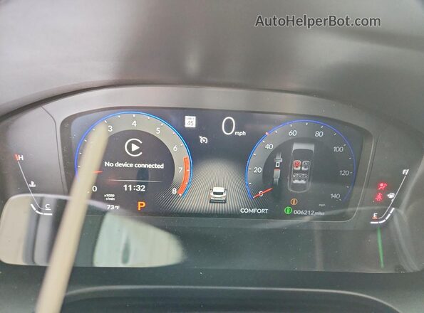 3HDSA1H5XTM701415 2026 ACURA ADX Черный Вид щитка приборов