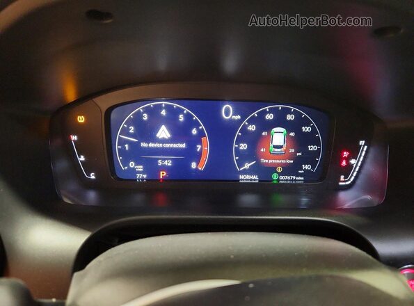3HDSA2H3XSM705807 2025 ACURA ADX Серебряный Вид щитка приборов